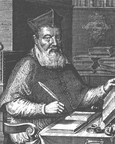 Elstrack's engraving of Marc'Antonio de Dominis